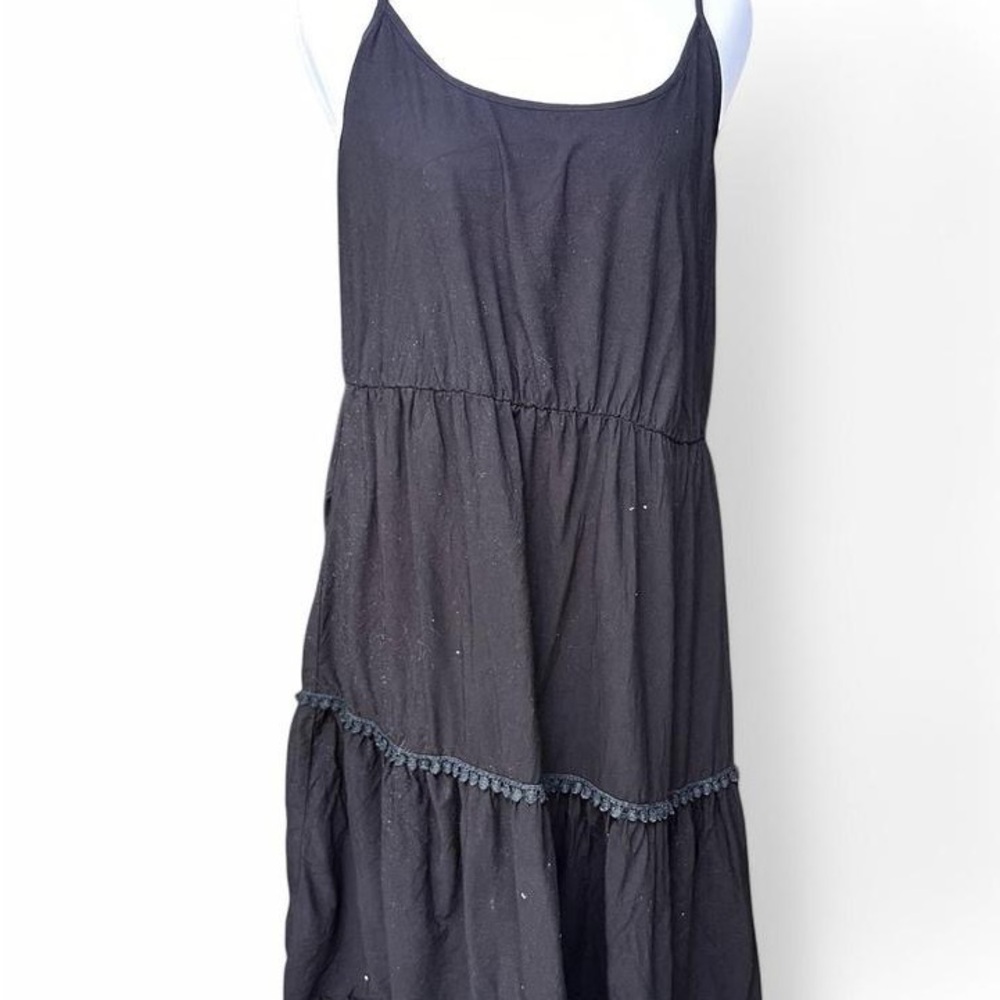 Elegant Black Spaghetti Strap Dress